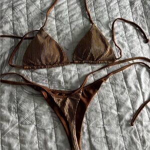 Metallic Bronze Bikini